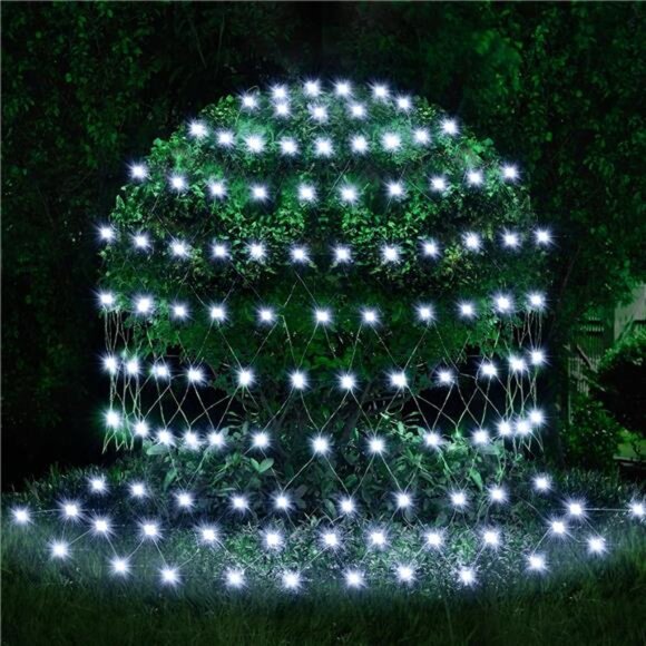 200 LED Christmas Net Lights, 6.5X 10FT Christmas Mesh...